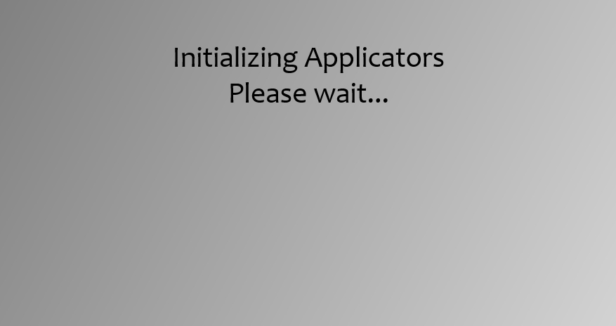 ApplicatorInitialisation English